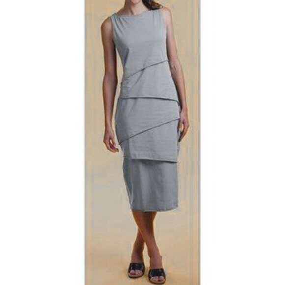 Neon Buddha Shanghai Cotton Jersey Tiered Tank Dress Size Small - Picture 1 of 12